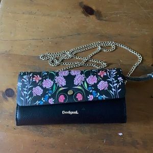 Reversible crossbody,clutch with wrist strap purse